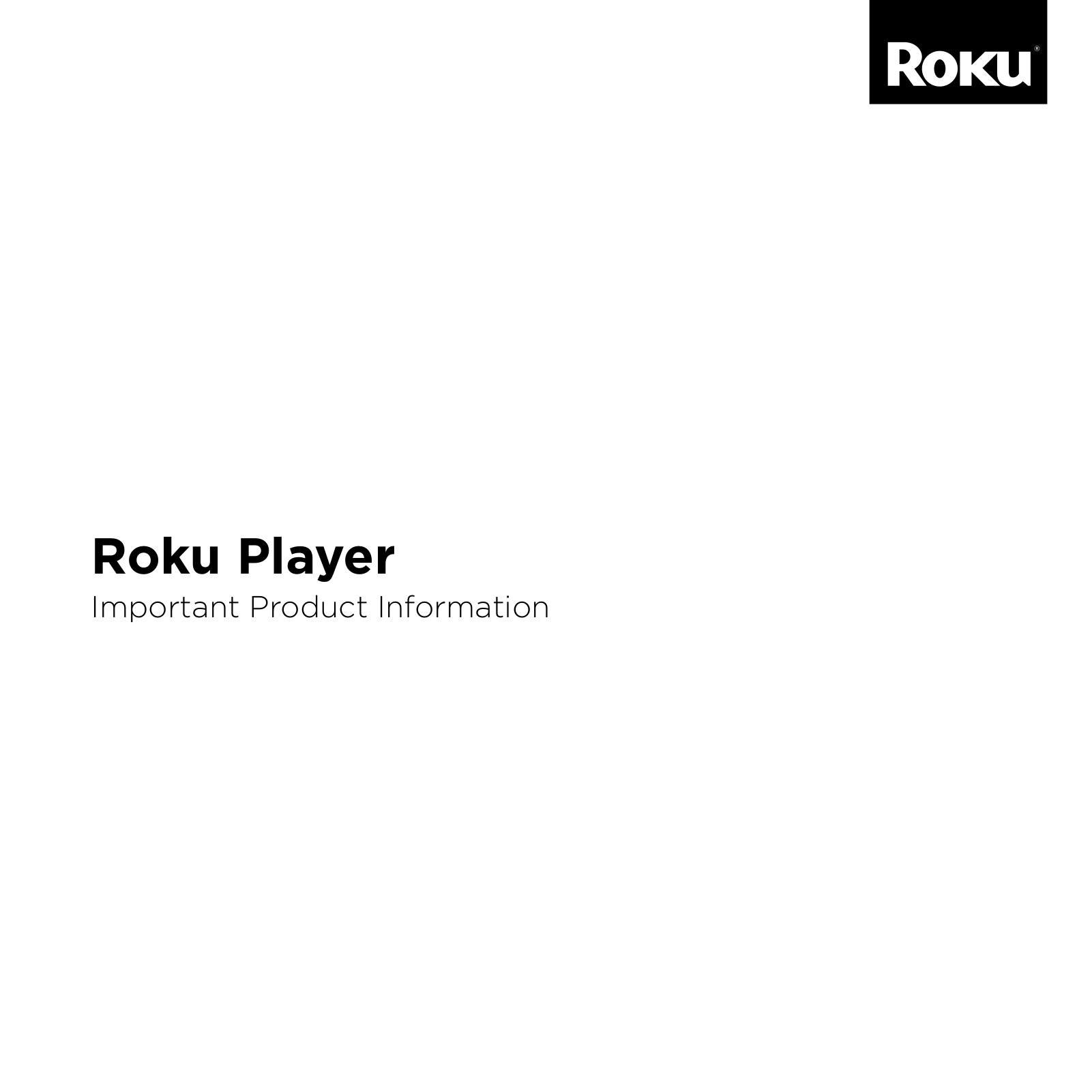 Roku Player User Manual