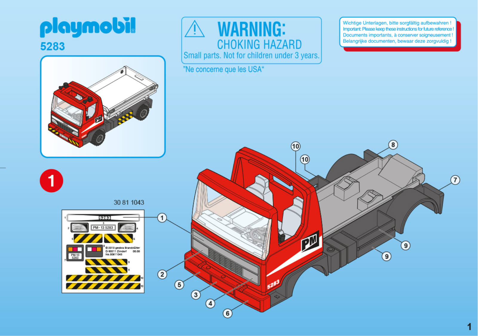 playmobil 5283 Service Manual