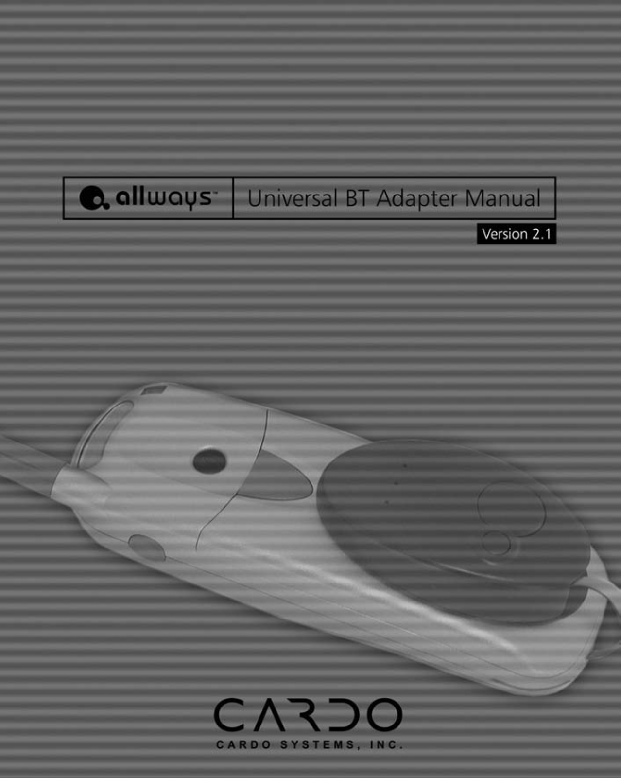 Cardo ALLWAYS BT User Manual