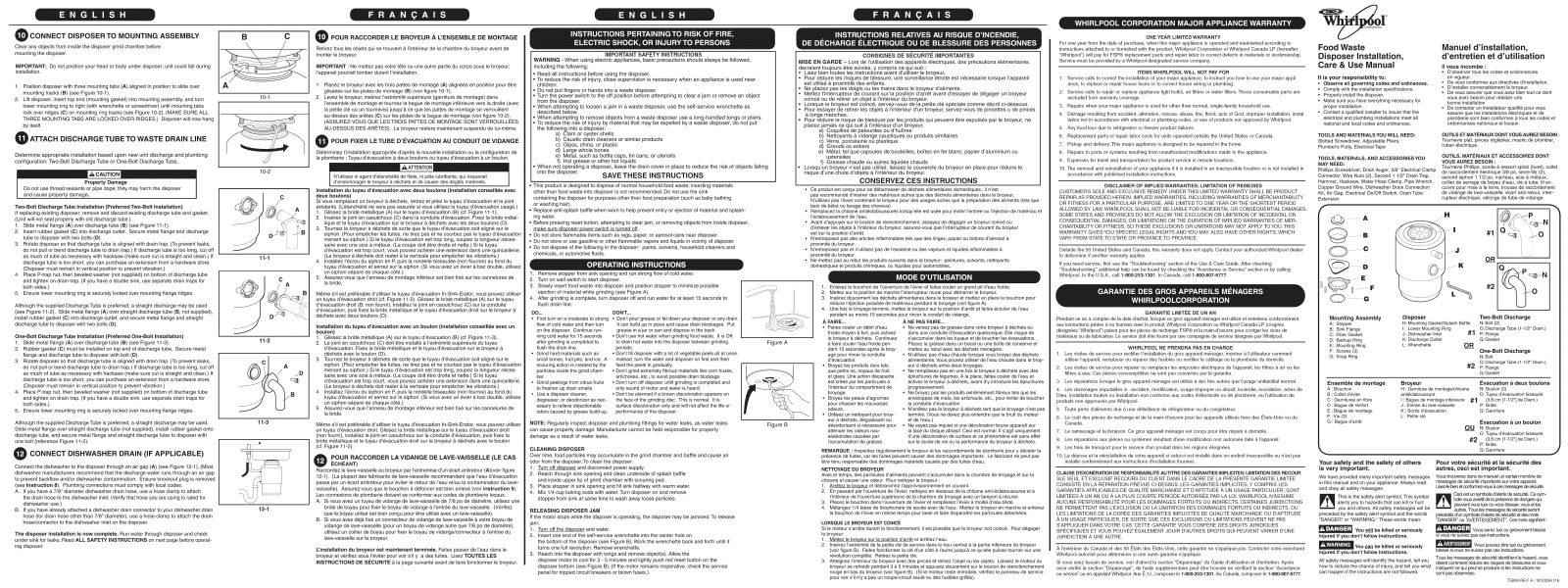 Whirlpool GC2000XE5, GC1000XE4 Owner’s Manual