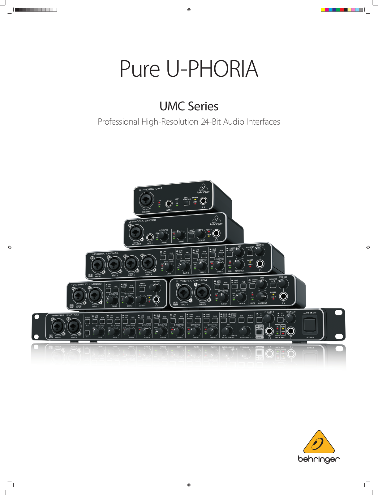 Behringer UM2, UMC22, UMC1820, UMC404, UMC204 Poster