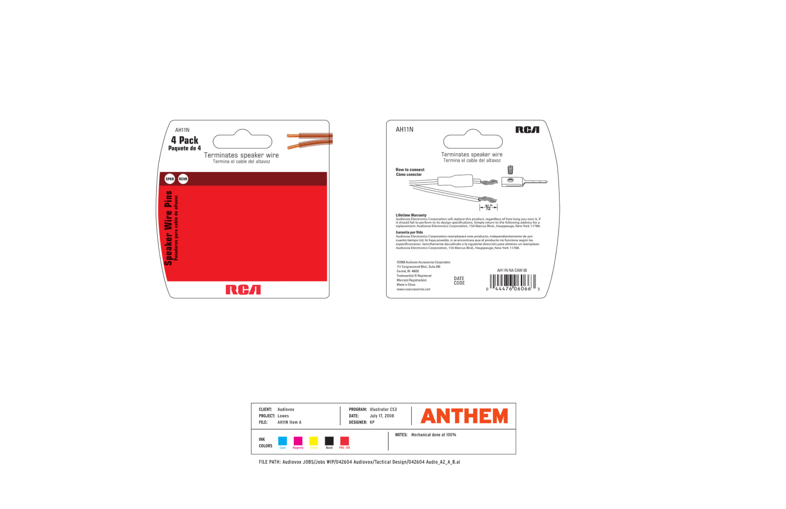 RCA AH11N User Manual