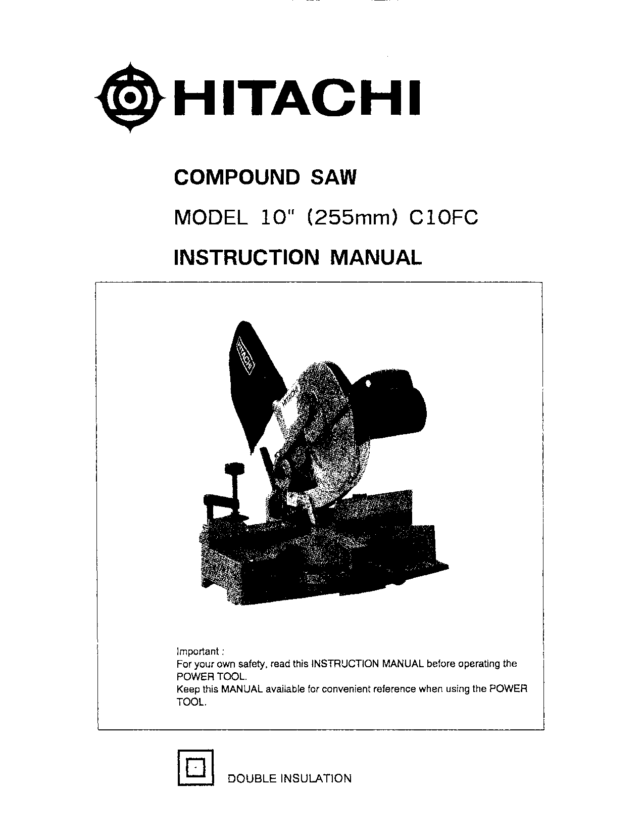 Hitachi C10FC User Manual