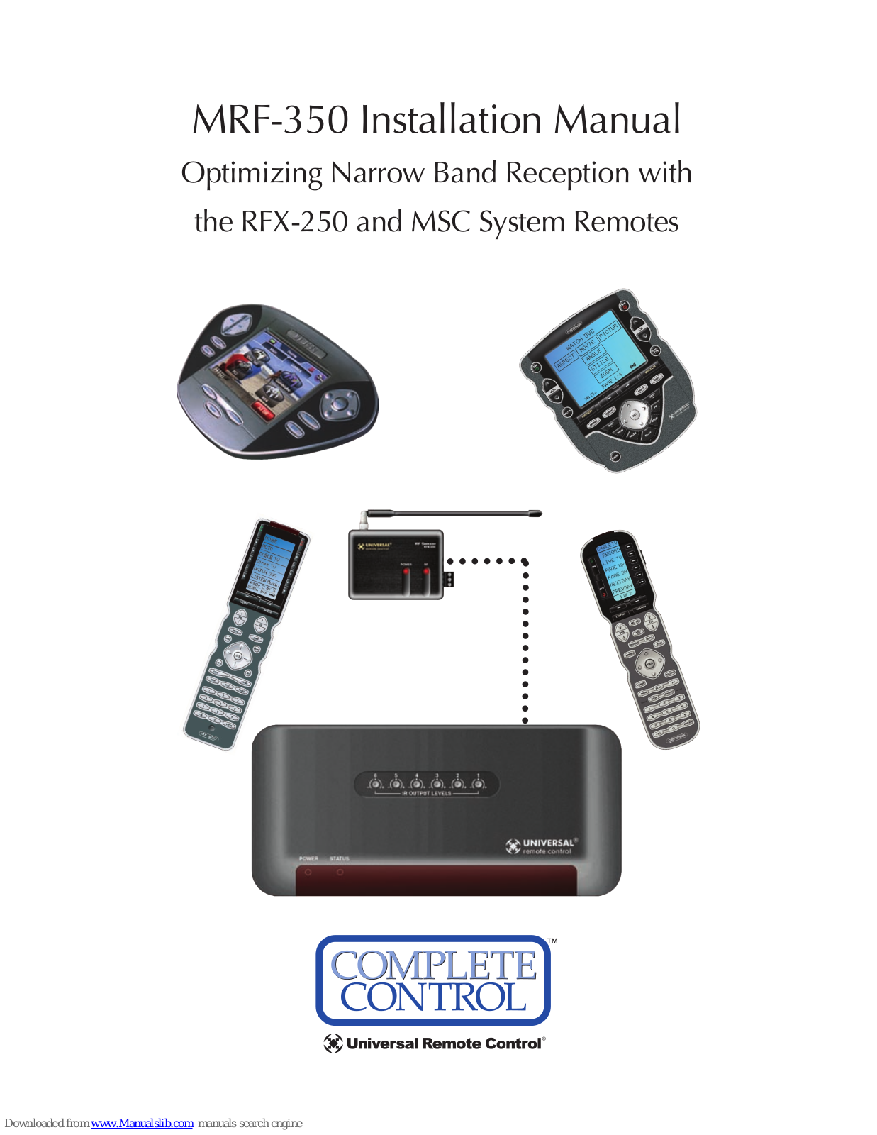 Universal MRF-350 Installation Manual - ManualMachine.com