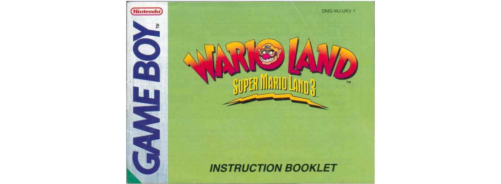 Nintendo SUPER MARIO LAND 3 instruction booklet