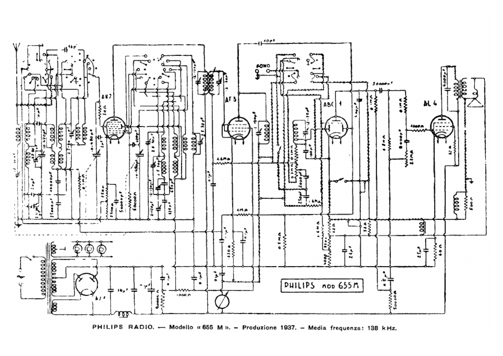 Philips 655m schematic