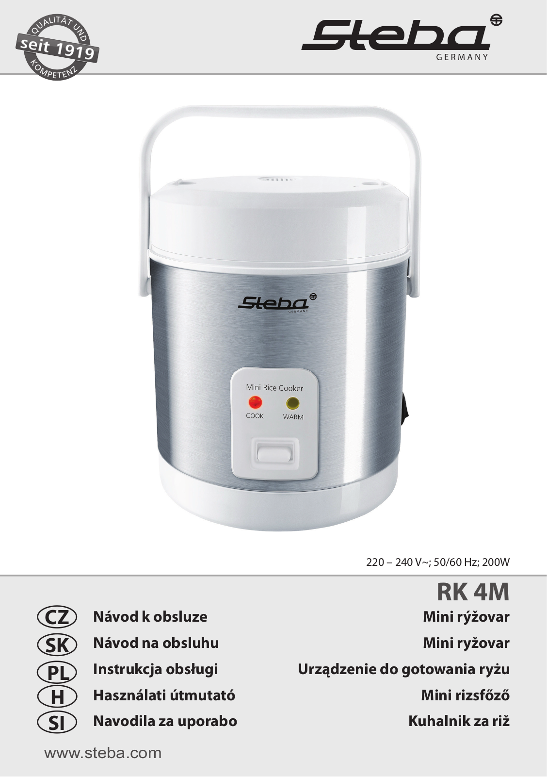 Steba RK 4M User Manual