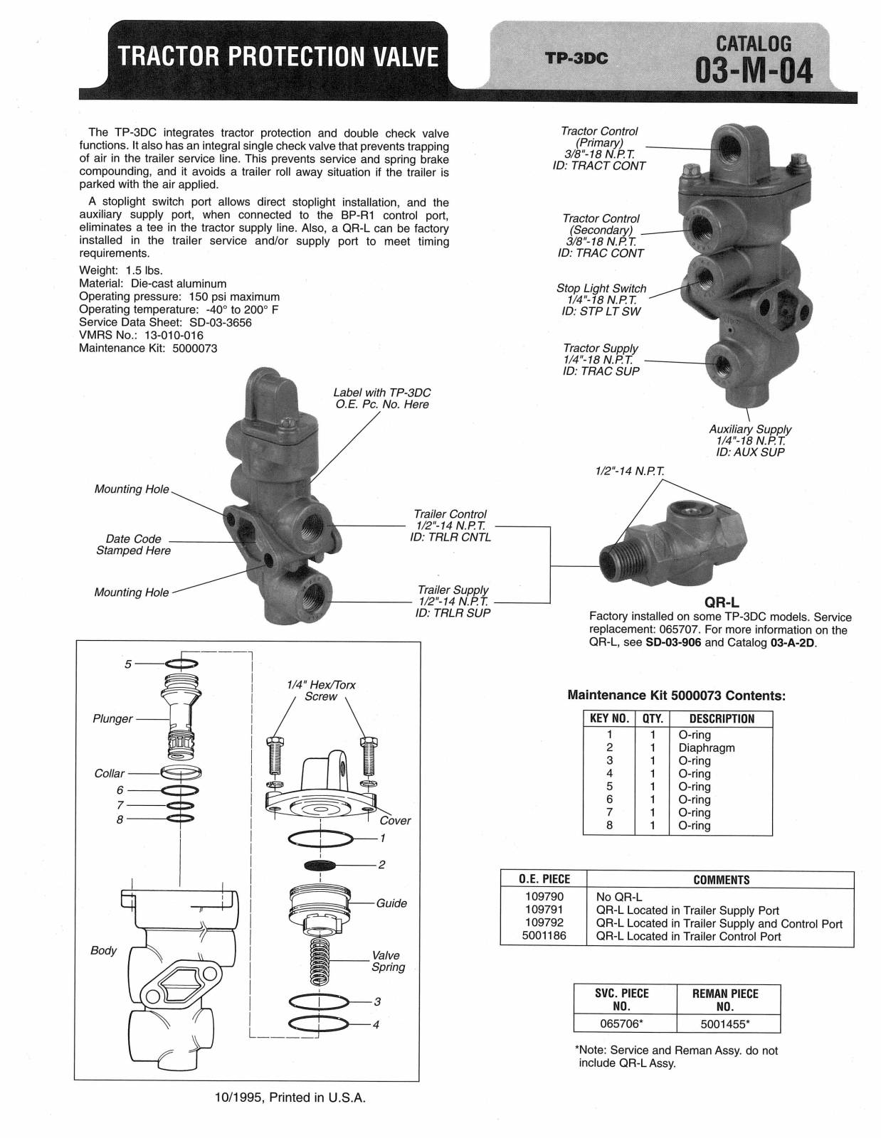 BENDIX 03-M-04 User Manual