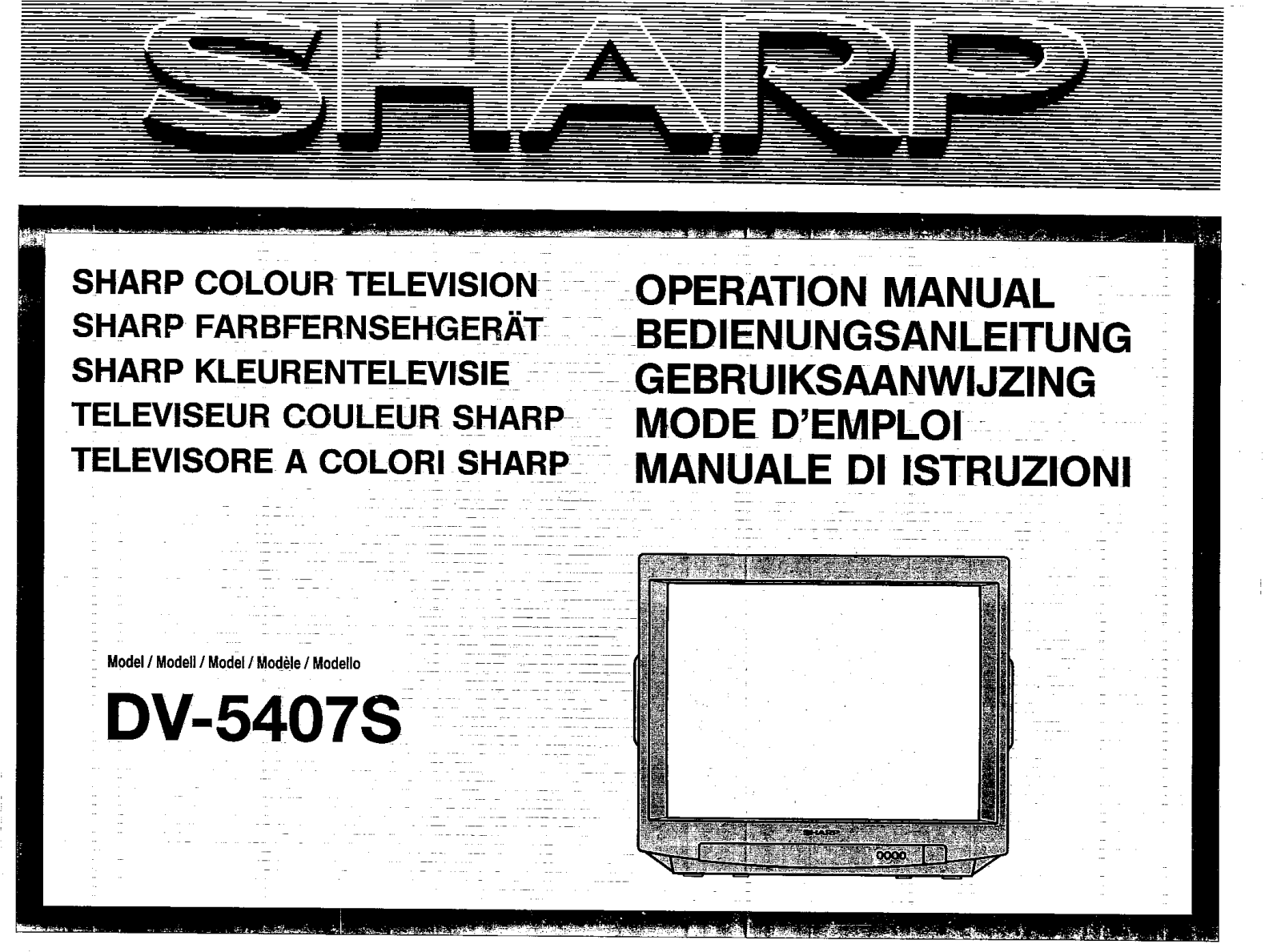 SHARP DV-5407S User Manual