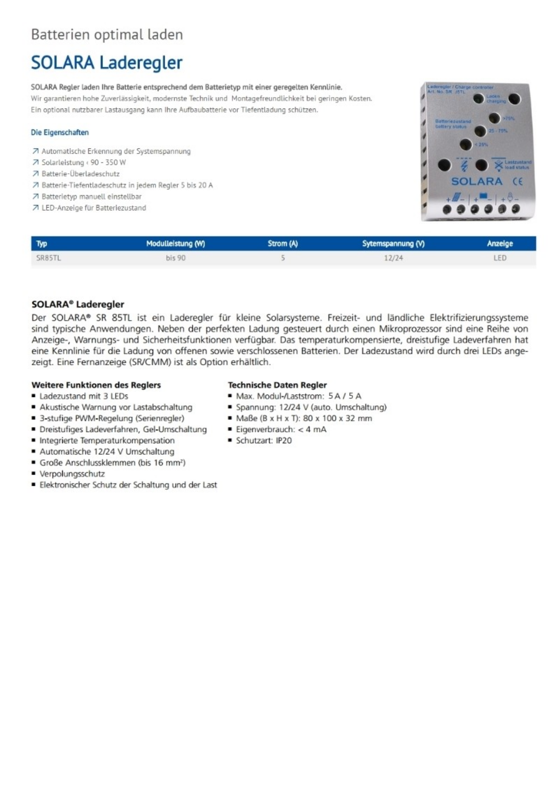 SOLARA SR85TL User guide - ManualMachine.com