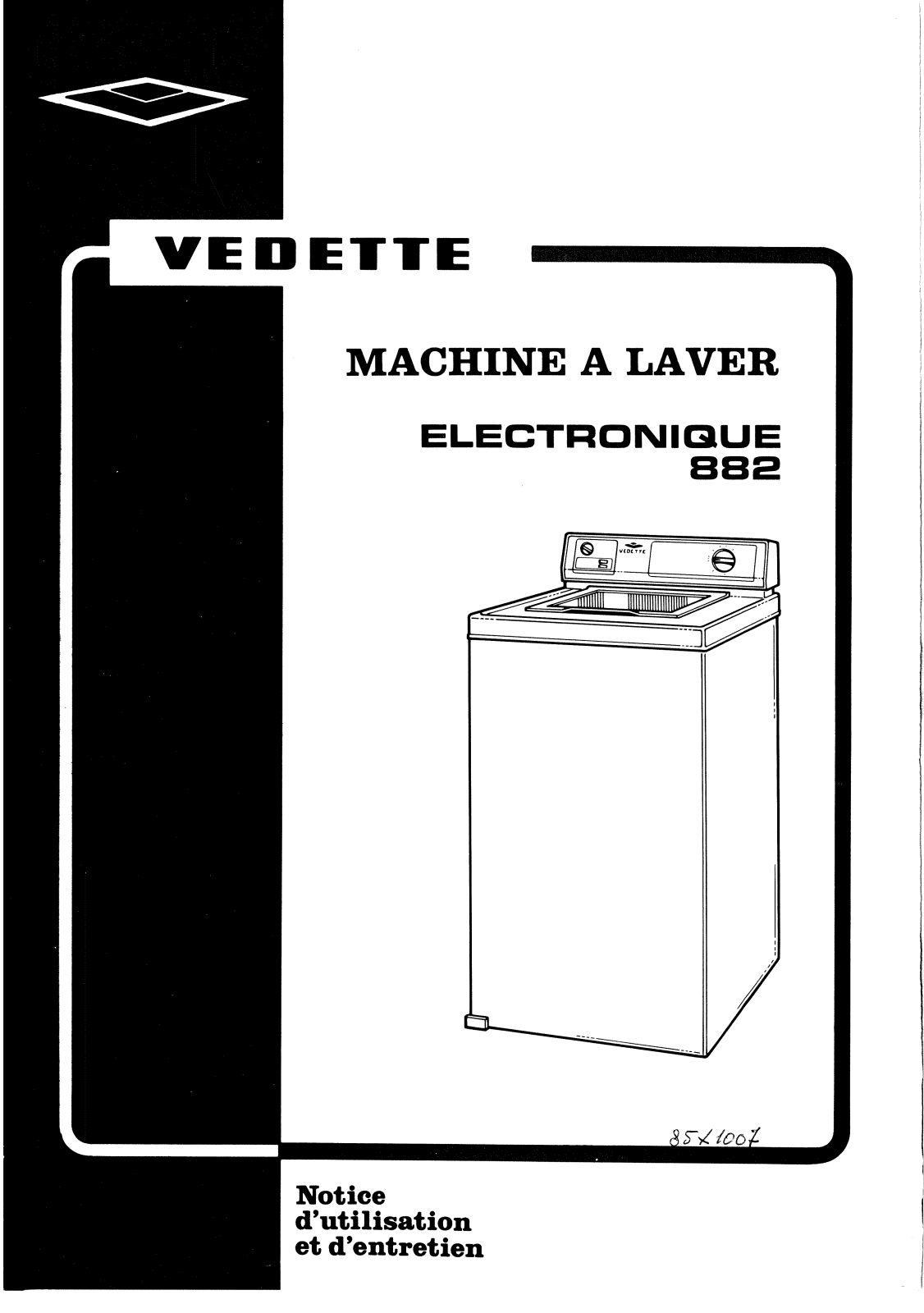 VEDETTE 882BD User Manual