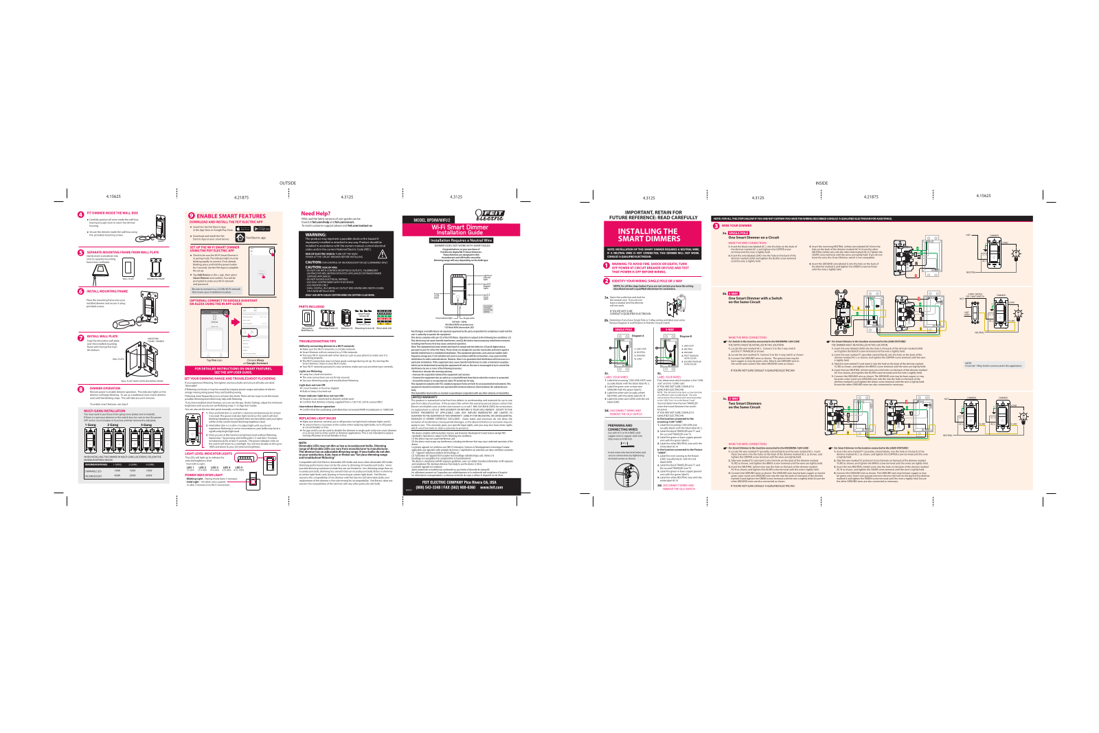 Feit Electric DIMWIFI User Manual