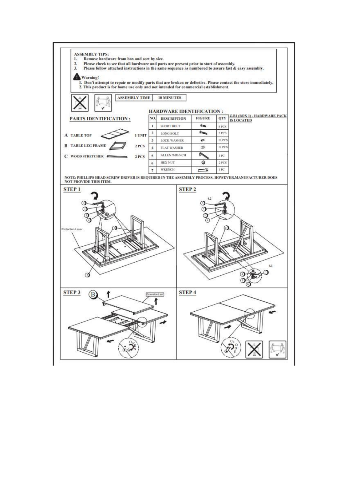 Union Rustic AHST3591 Installation & Assembly - ManualMachine.com