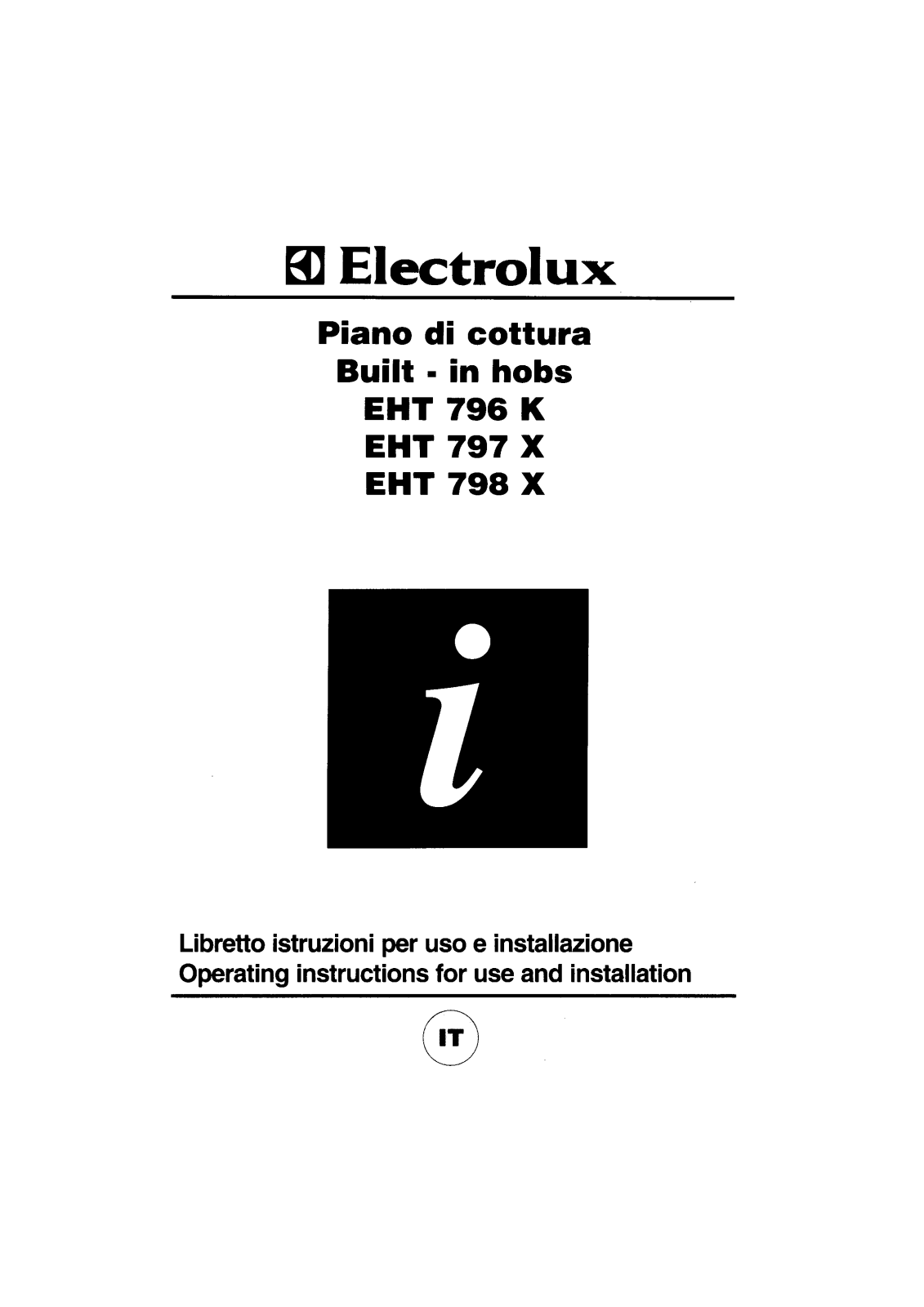 AEG EHT797X User Manual