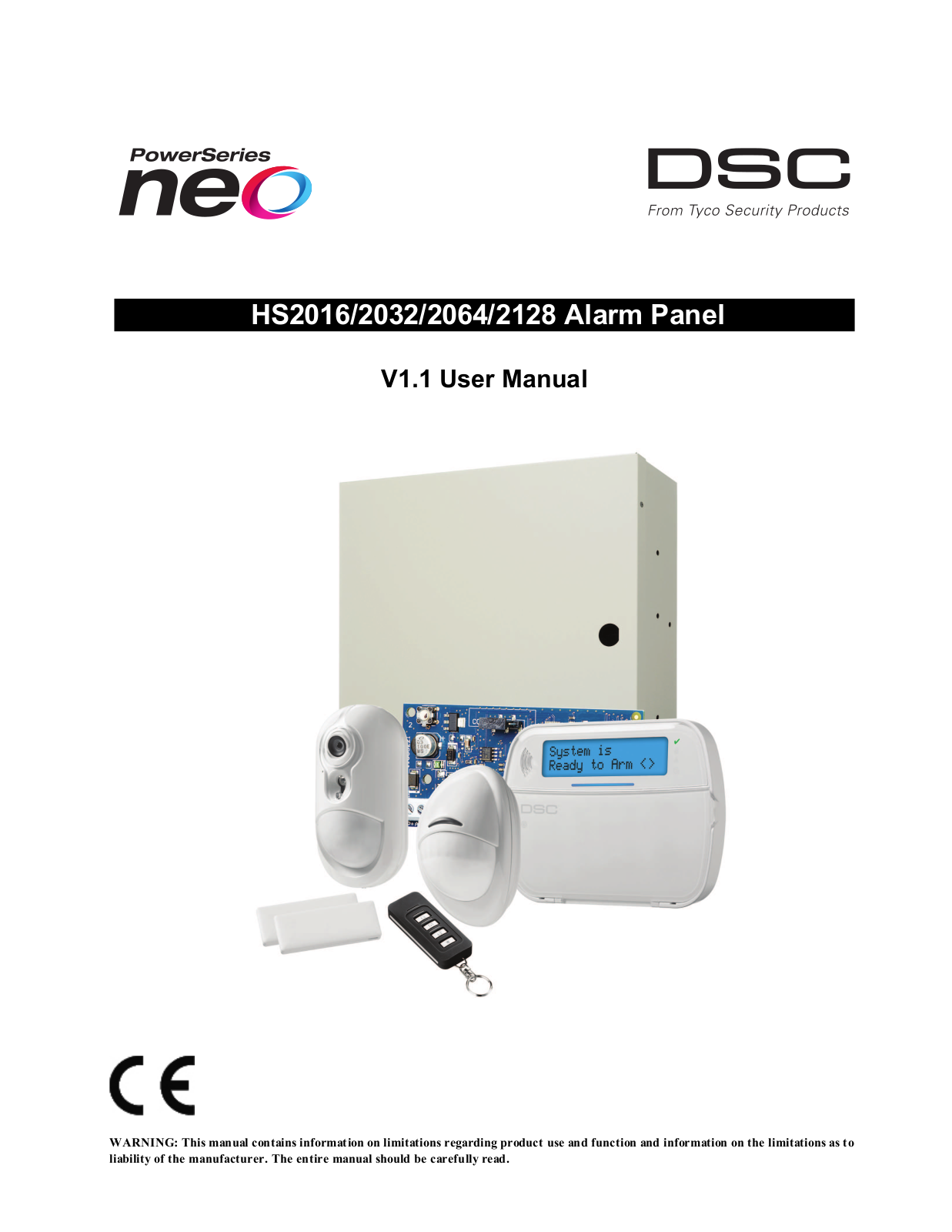 DSC Neo HS2016, Neo HS2032, Neo HS2064, Neo HS2128, HS2016 User Manual