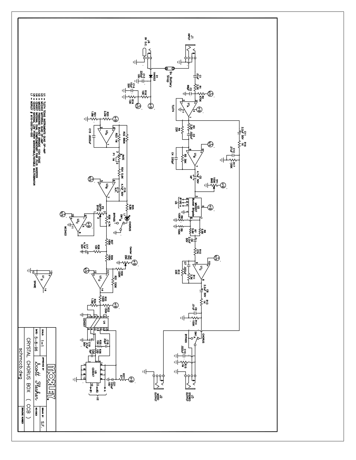 Morley Pedals CCBES User Manual