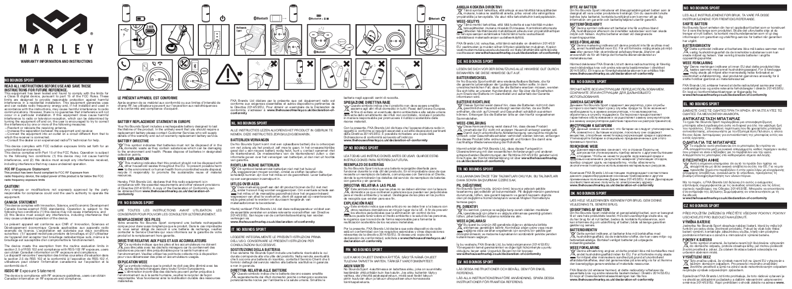 The House of Marley EMJA016 Users manual