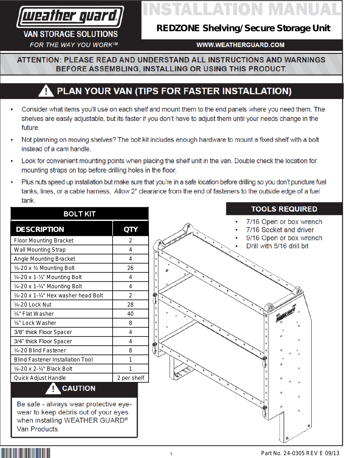 WEATHER GUARD 9395-3-02 User Manual