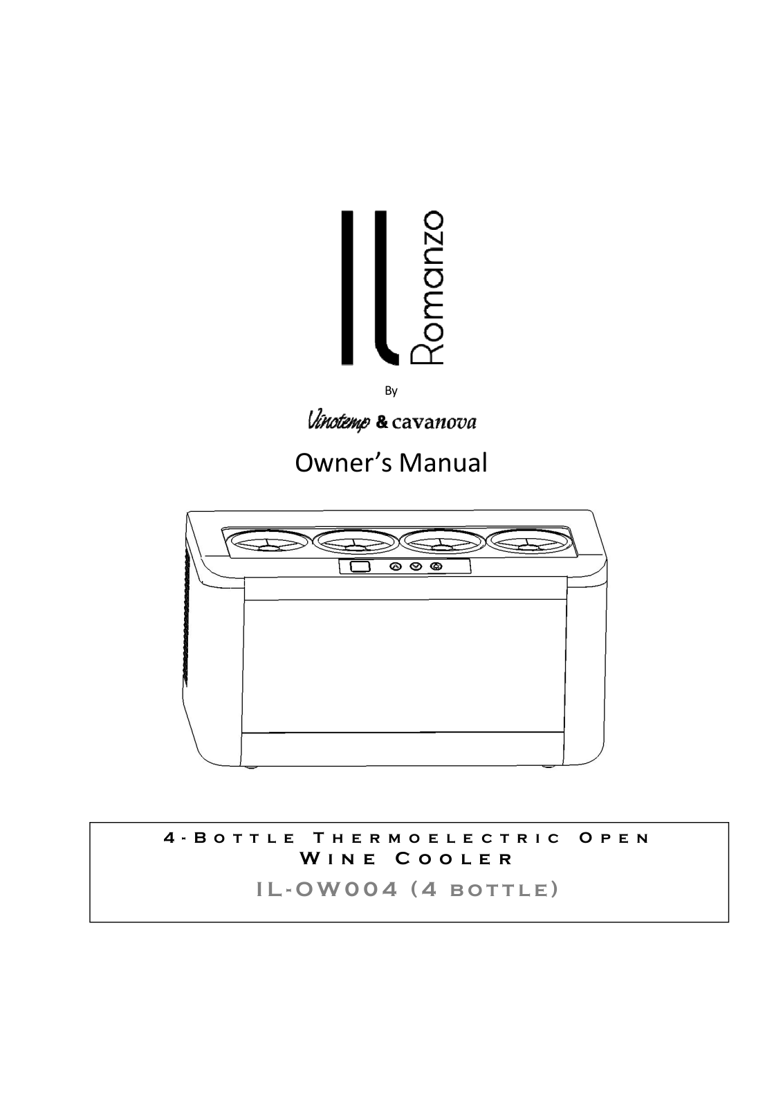 Vinotemp ILOW004 User Manual