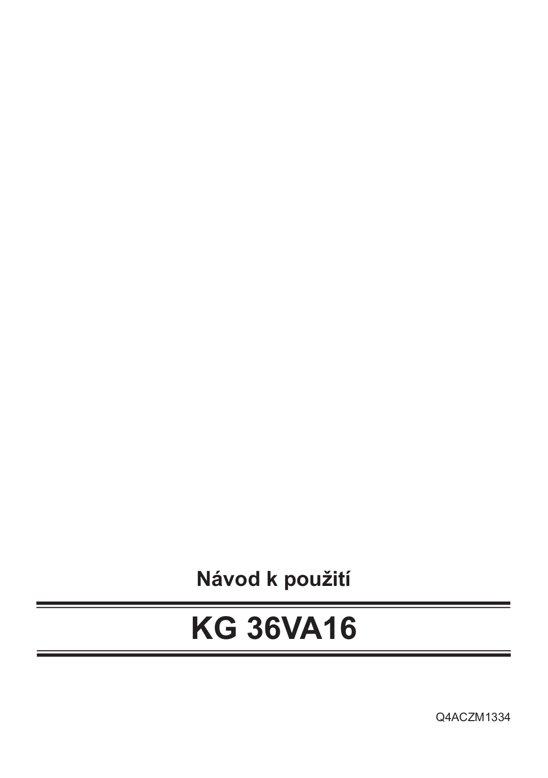 Siemens KG 36VA16 User Manual