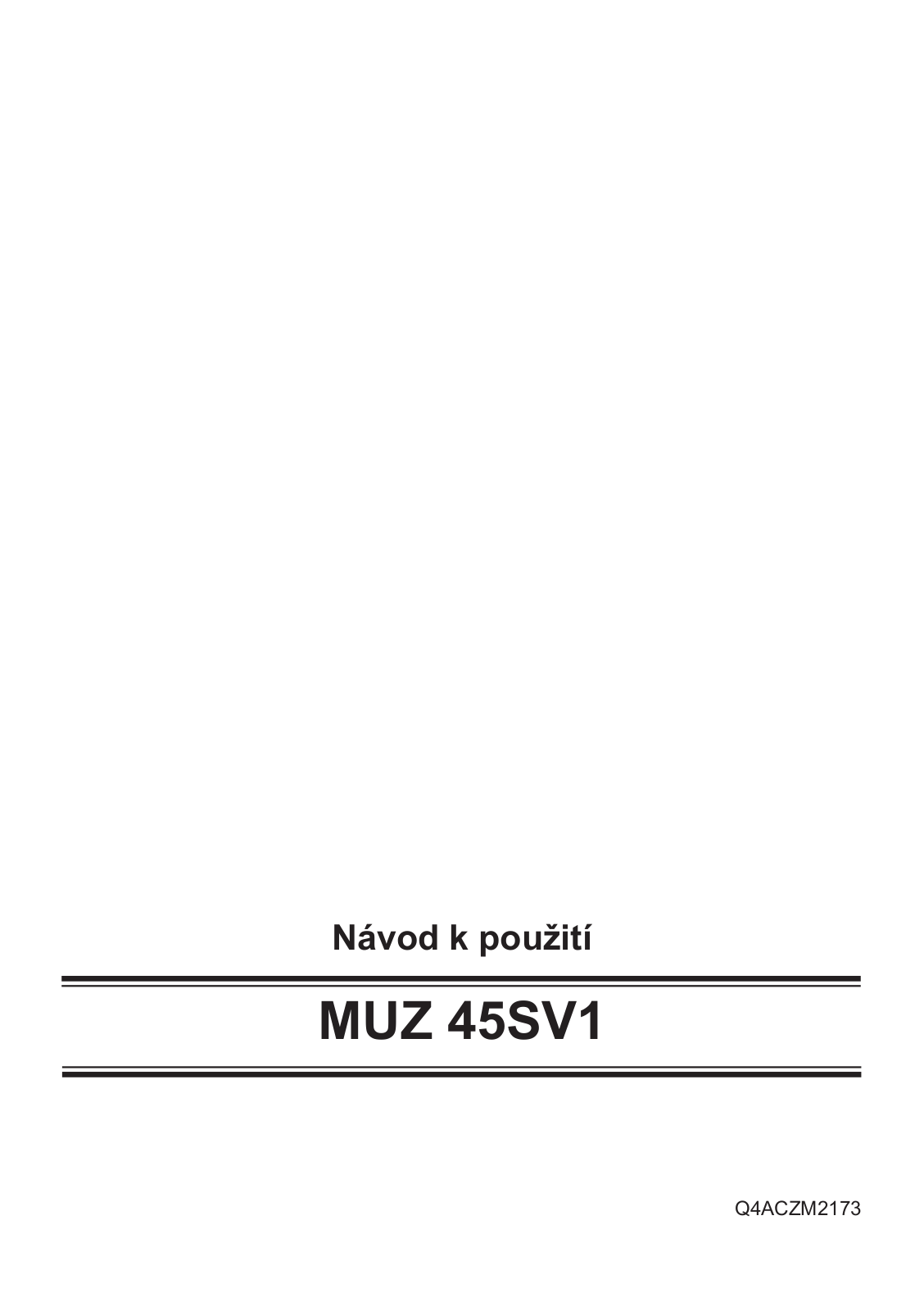 Bosch MUZ 45SV1 User Manual