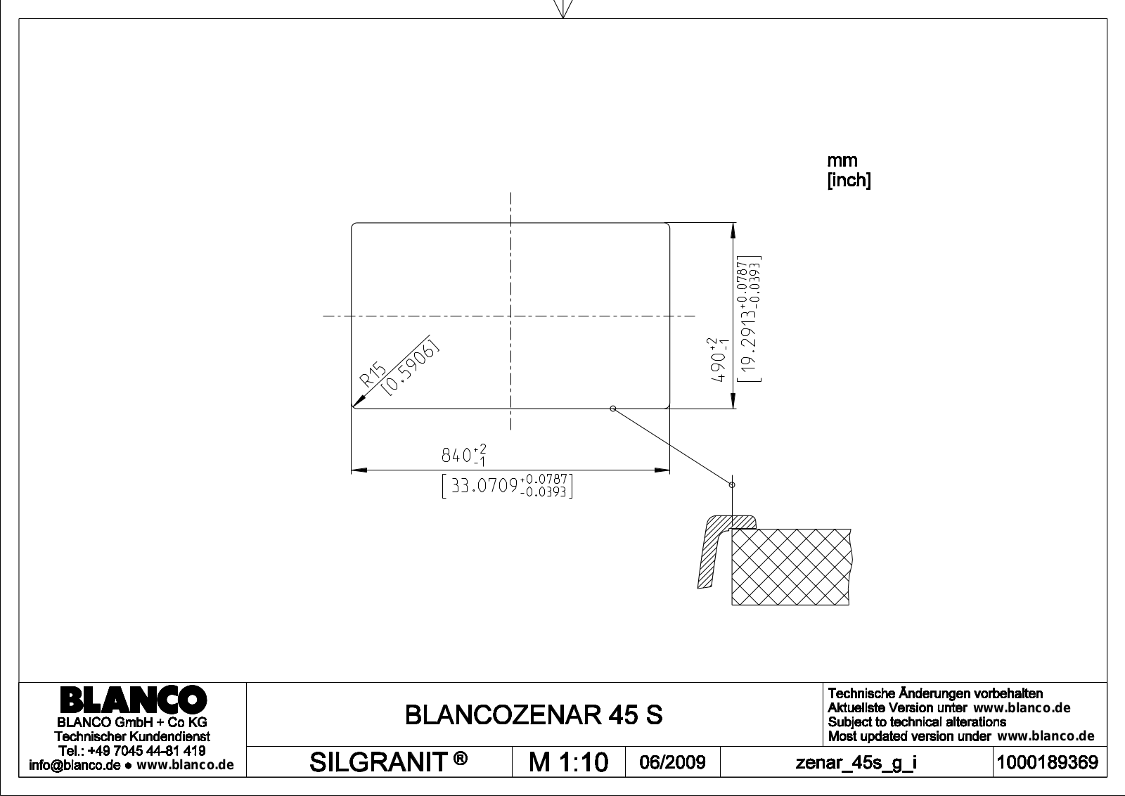 Blanco ZENAR 45 S User Manual