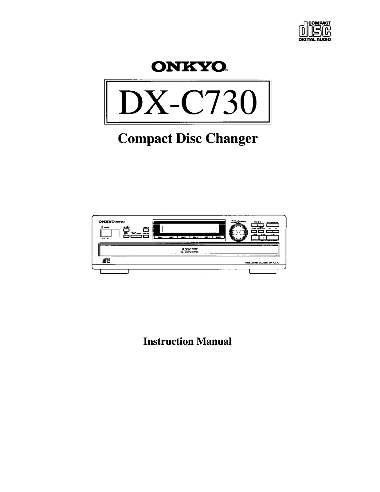 Onkyo DX-C730 Instruction Manual