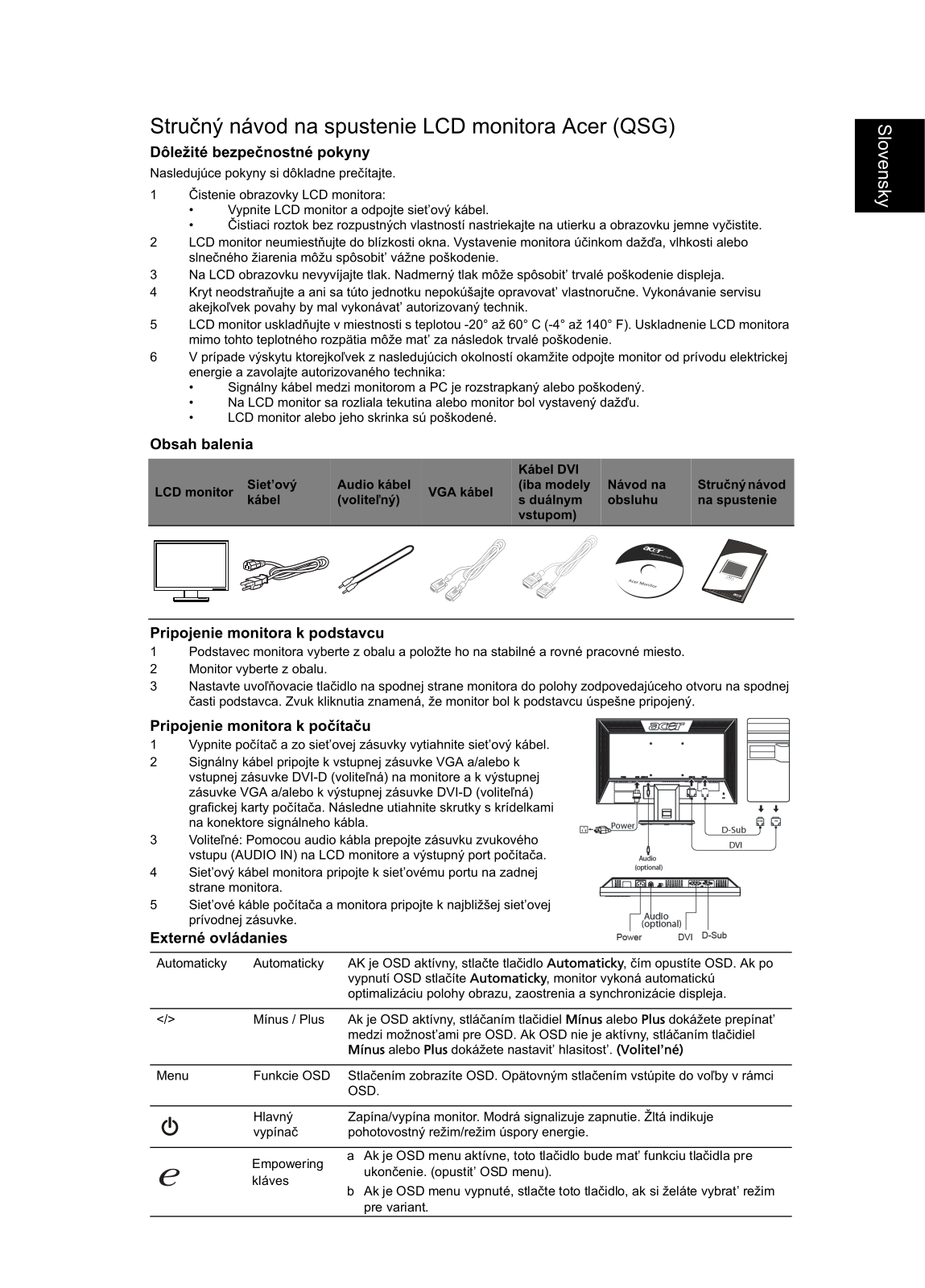 Acer V193HQB User Manual