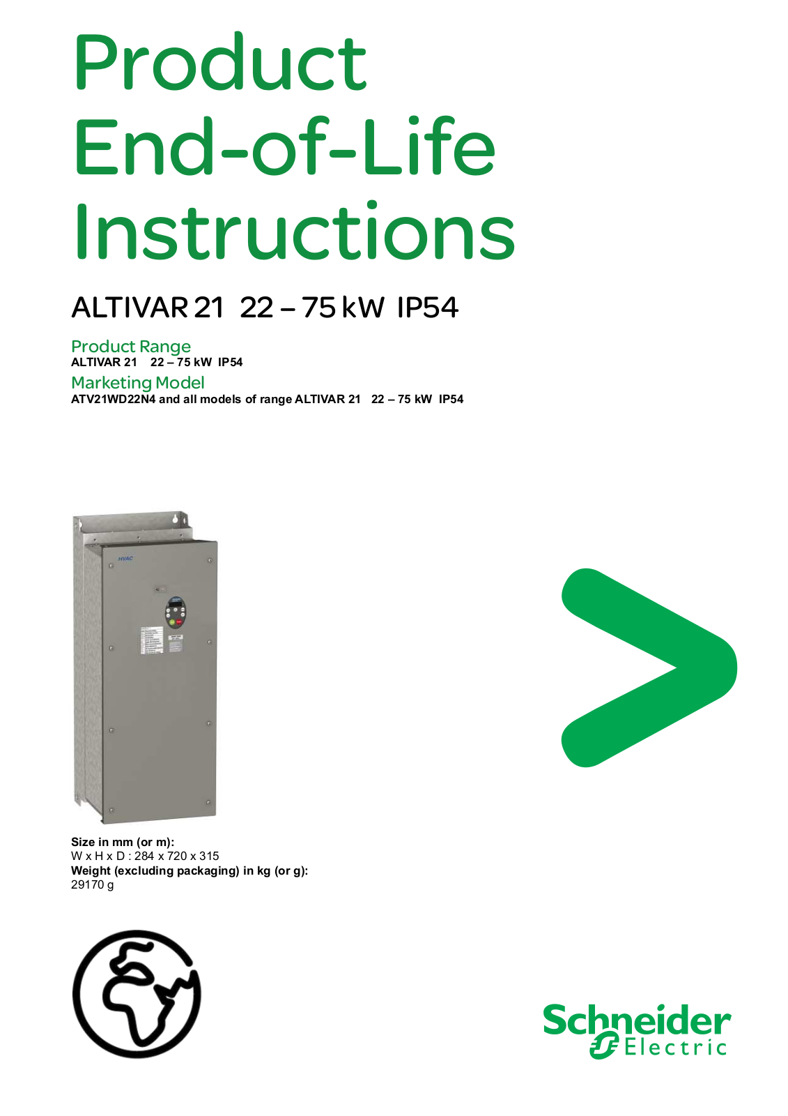 schneider ALTIVAR 21 22 User Manual