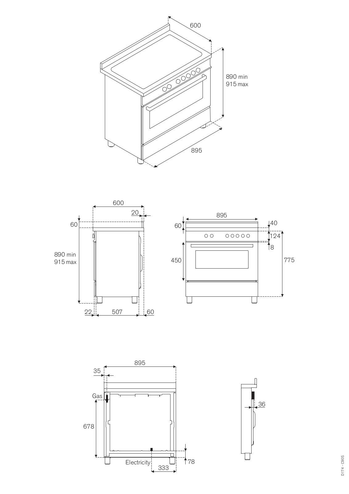 Bertazzoni HER90 6 HYB S NET, MAS90 5 GEV S XE, MAS90 5 MFE S XE, MAS90 6 MFE S CR T, MAS90 6 MFE S NE T User Manual