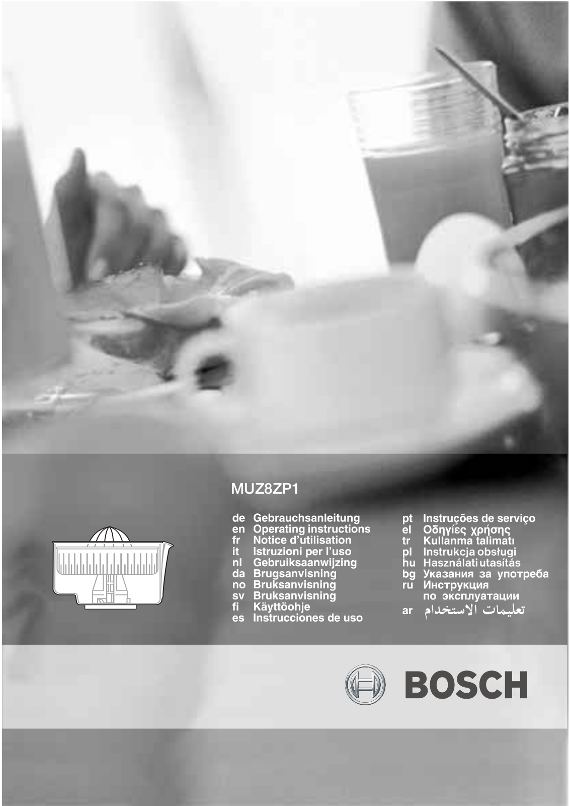 BOSCH MUZ8ZP1, MUZ8MP1 User Manual
