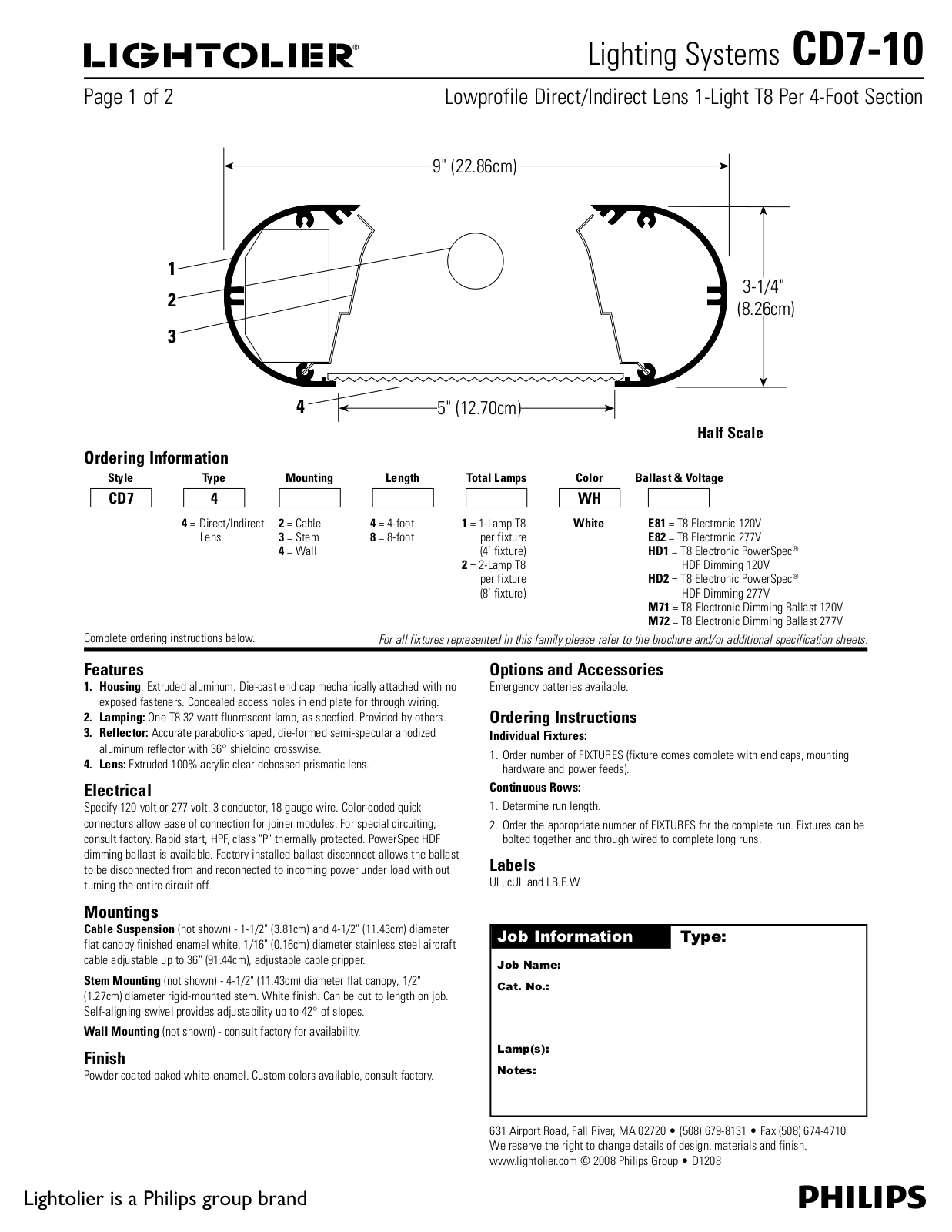 Lightolier CD7-10 User Manual