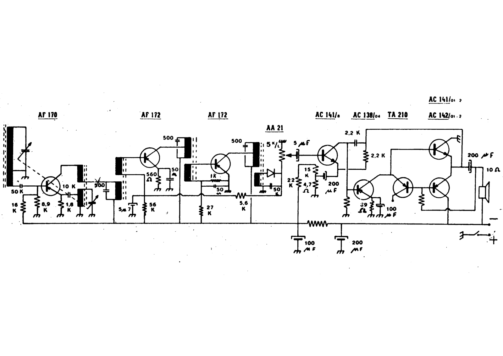 Trans Continents Radio midget schematic