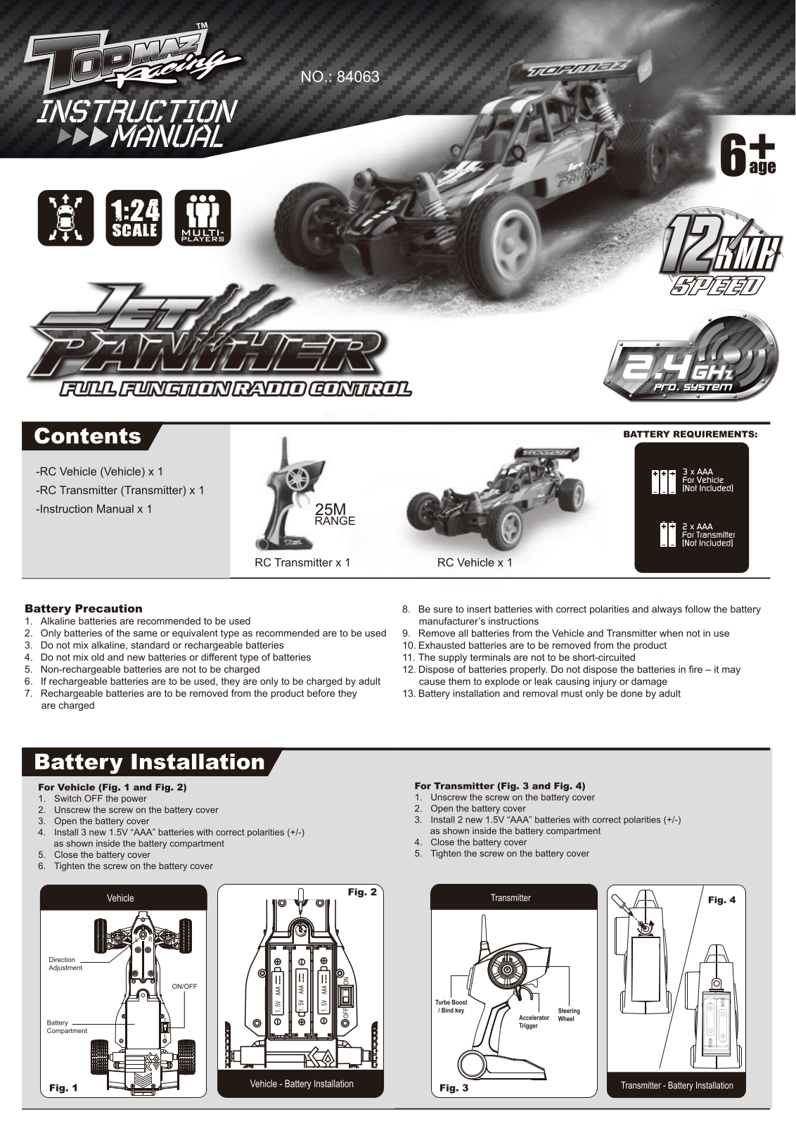 KIDZTECH TOYS 8406319 24GTX User Manual