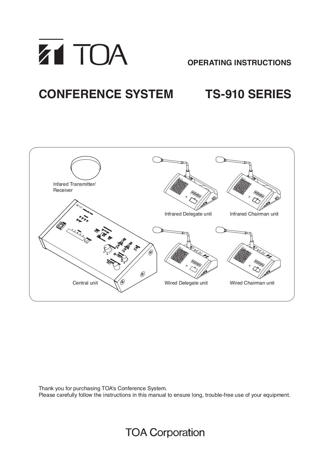 TOA TS-905, TS-907 Users Manual