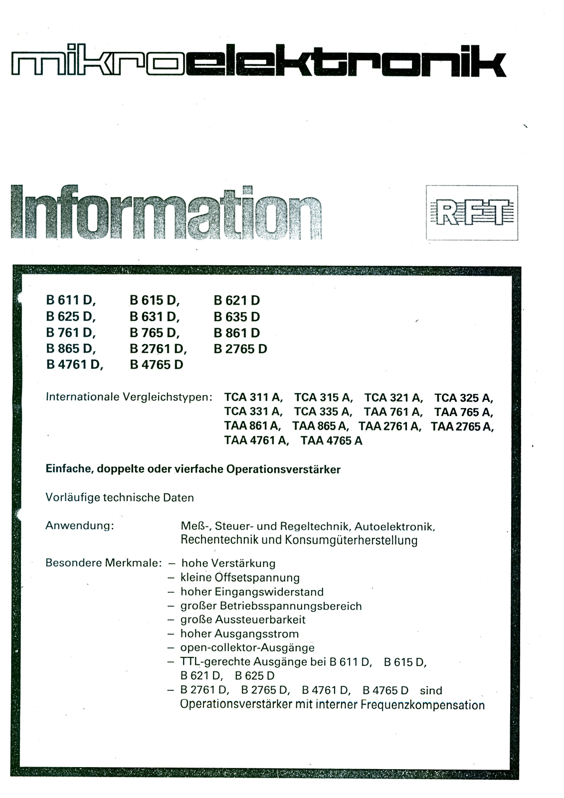 Datasheet TAA 2761 A Datasheet (FREI) - ManualMachine.com