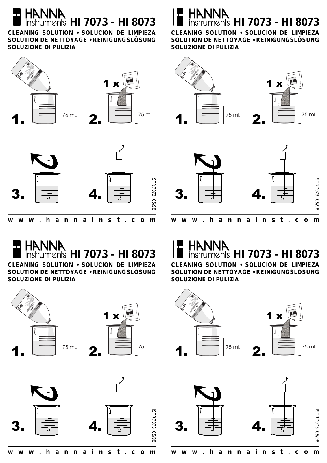 Hanna Instruments HI 7073 User Manual