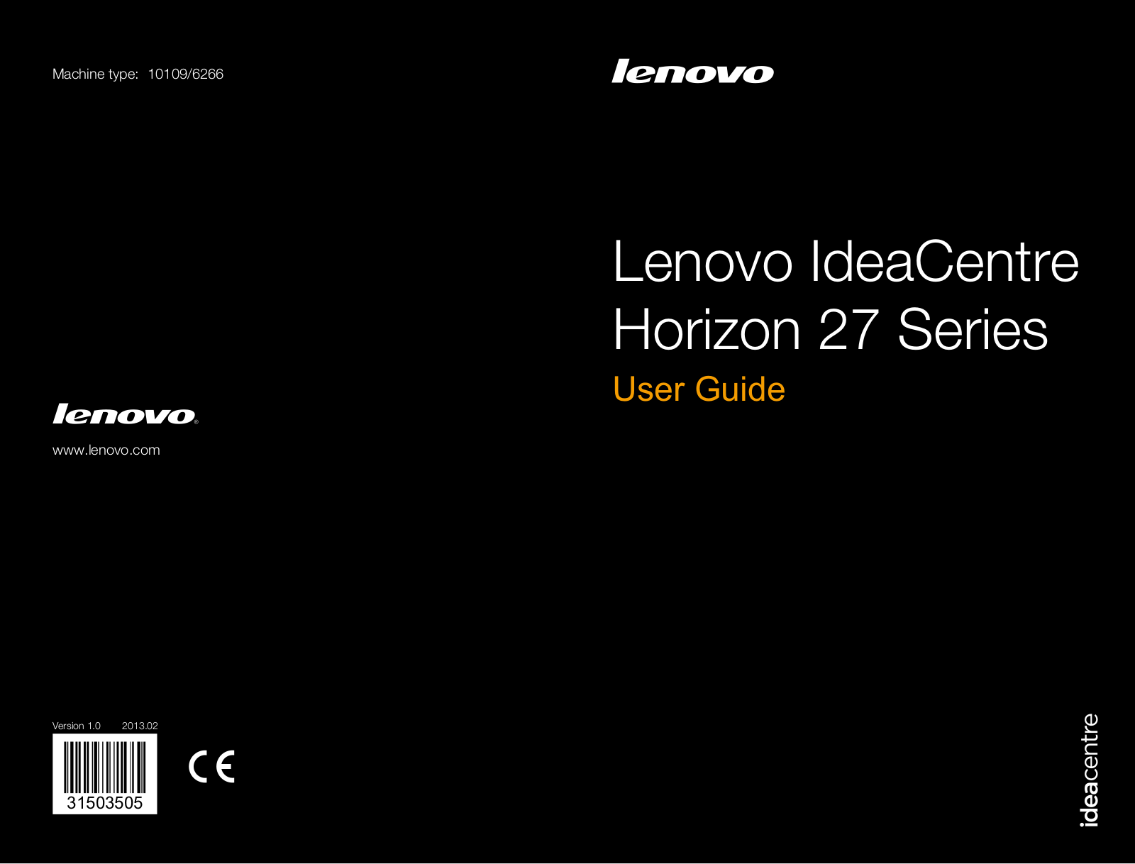 Lenovo Horizon 27 User Manual