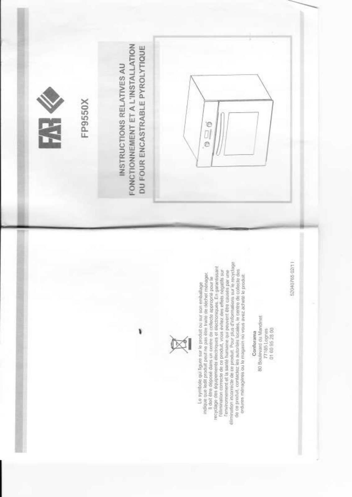 FAR FP 9550 X User Manual