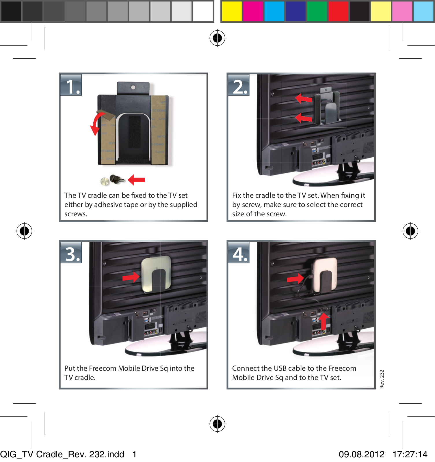 Freecom TV cradle User Manual