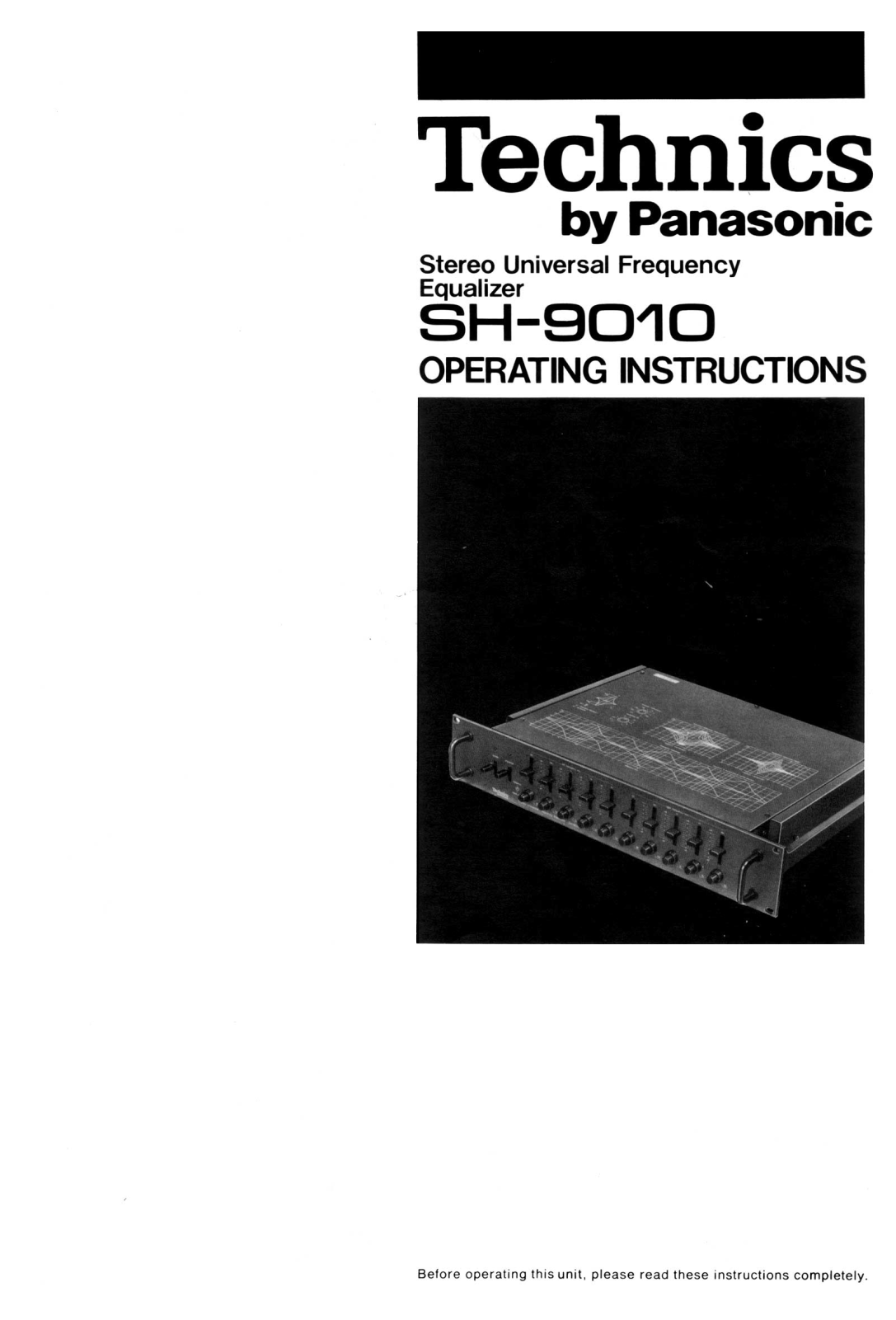 Technics SH-9010 Owners Manual