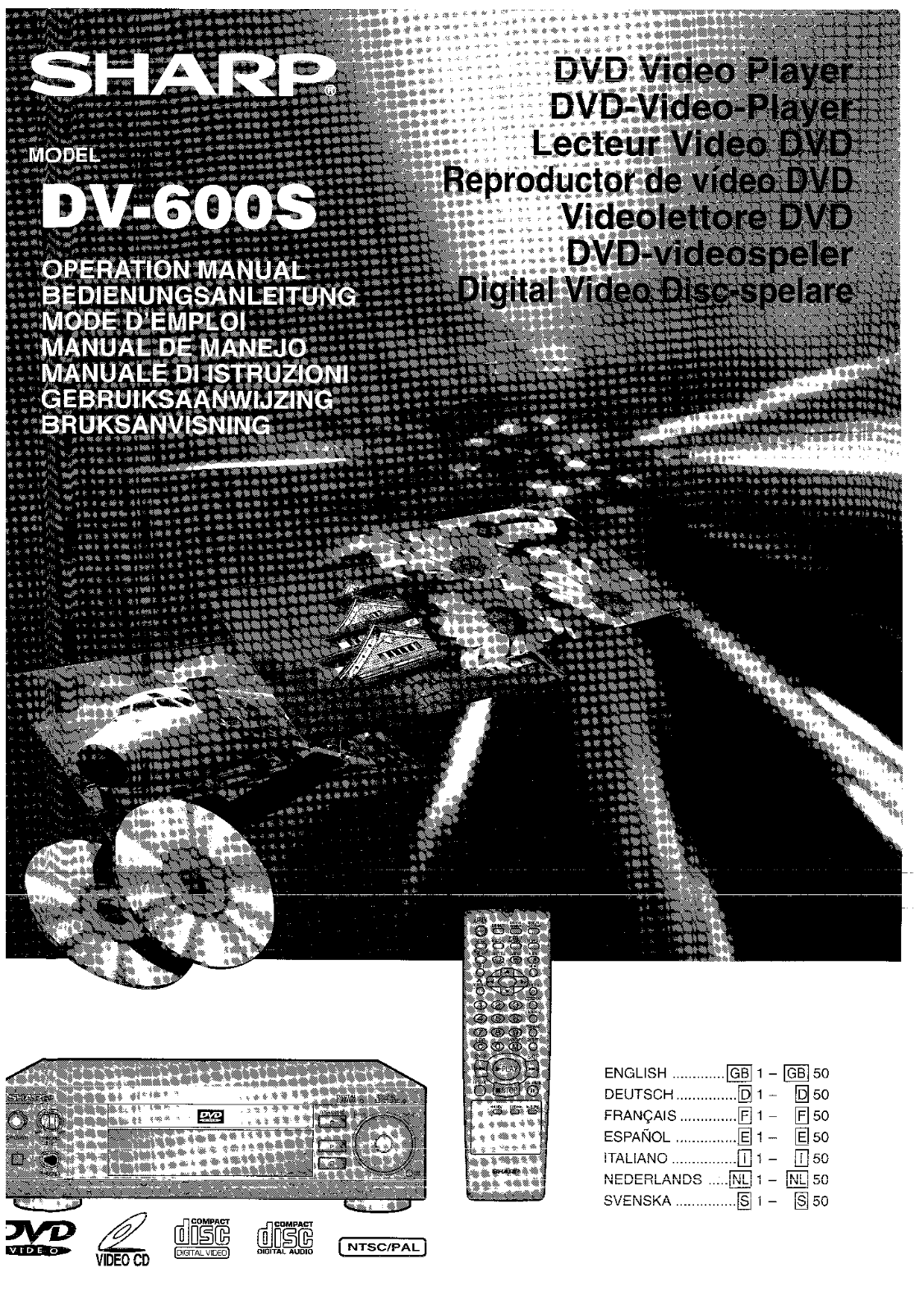 Sharp DV-600S User Manual