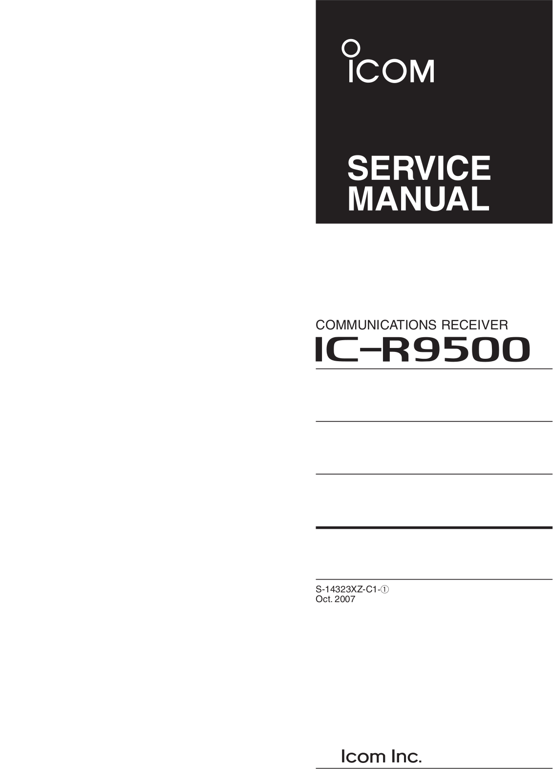 Icom IC-R9500 User Manual