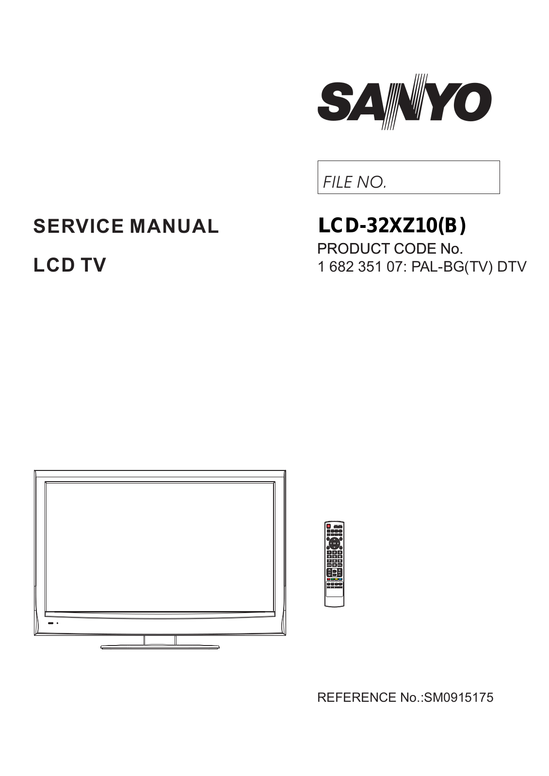 Sanyo 32XZ10 Schematic