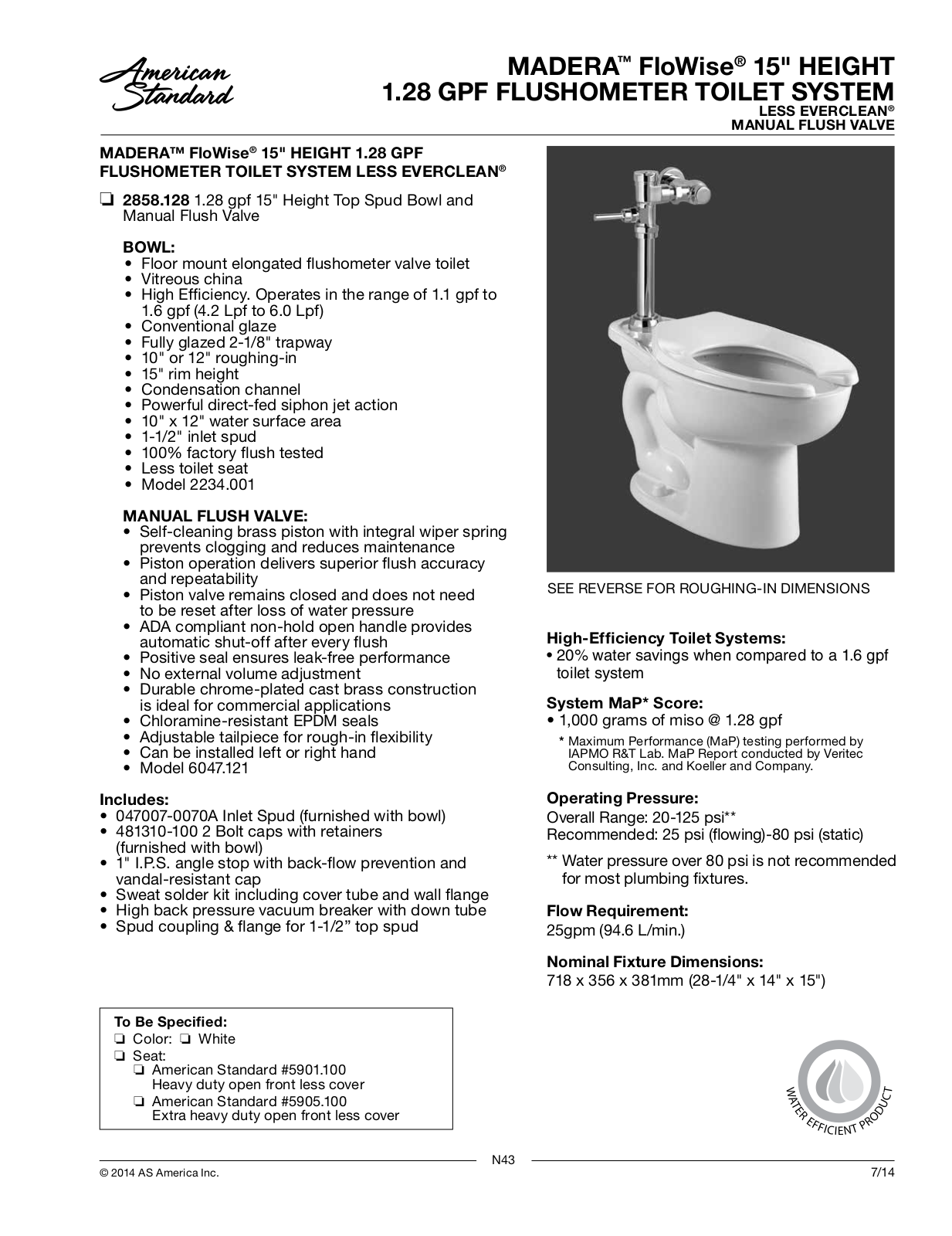 American Standard ASD8673 Specifications - ManualMachine.com