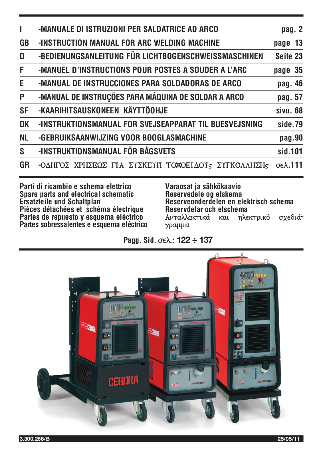 Cebora 366, 367, 368 Instruction Manual - ManualMachine.com
