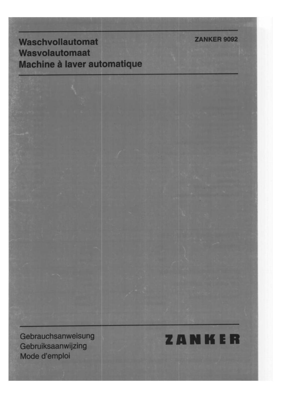 ZANKER LV9092 User Manual