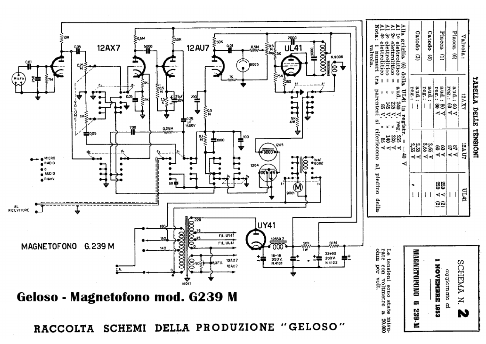 Geloso G239M Schematic