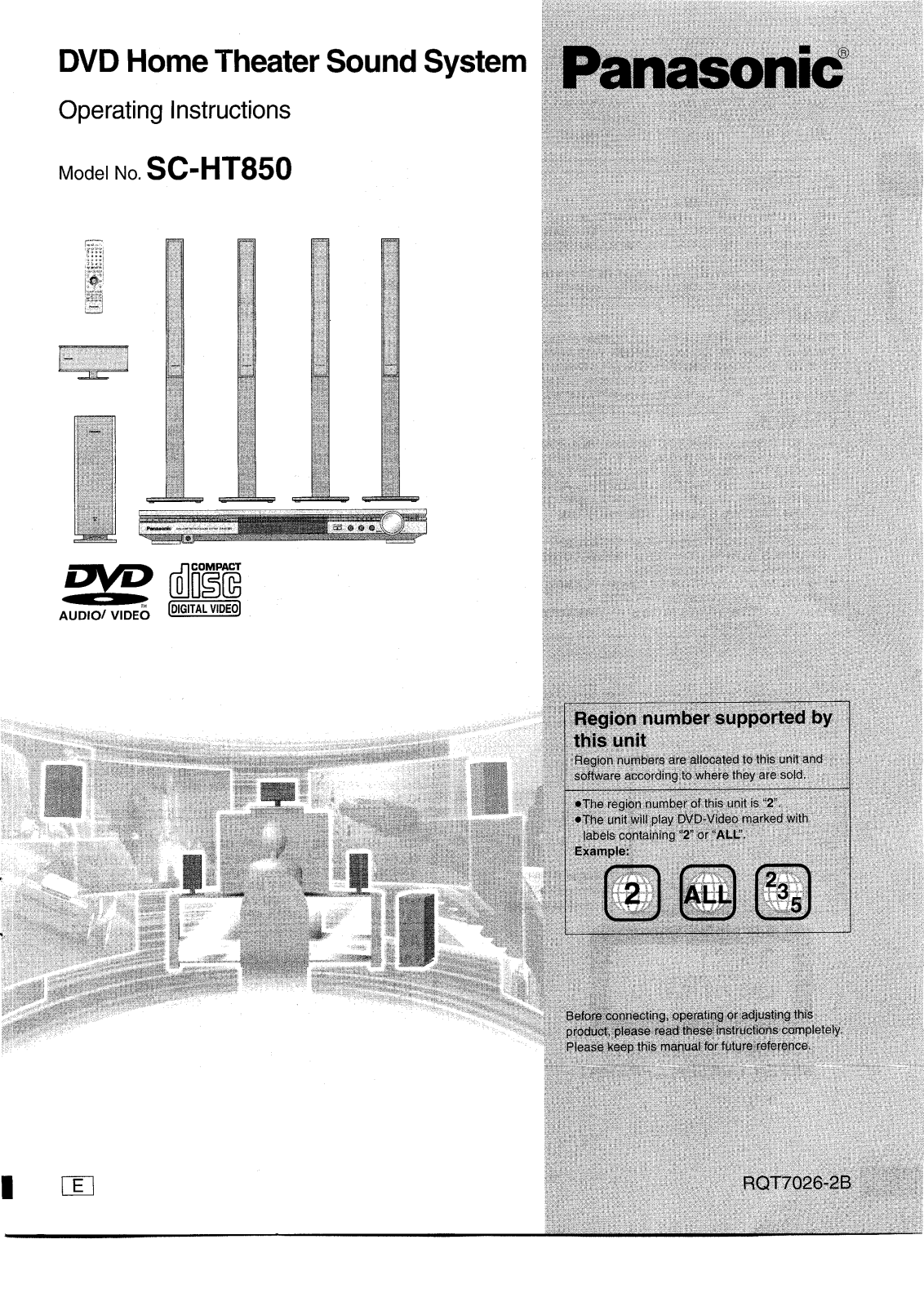 Panasonic SC-HT850 User Manual