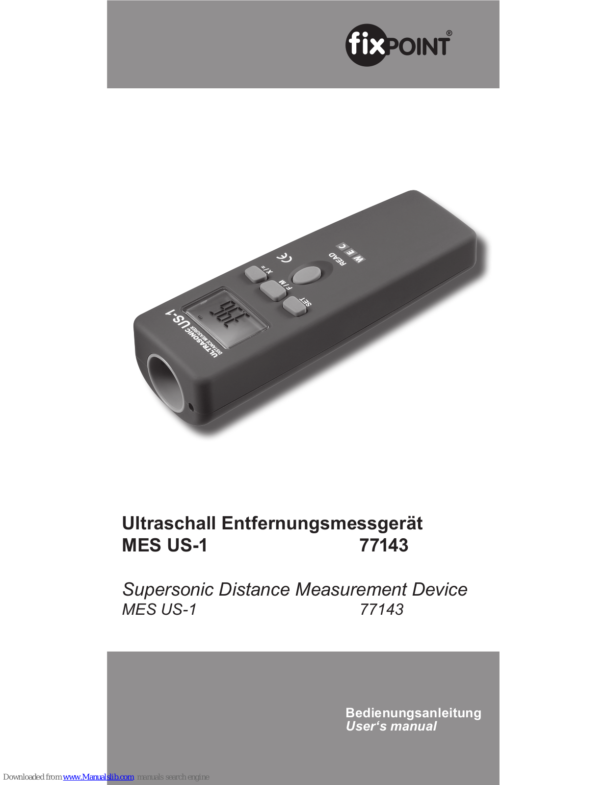 Fixpoint MES US-1 User Manual